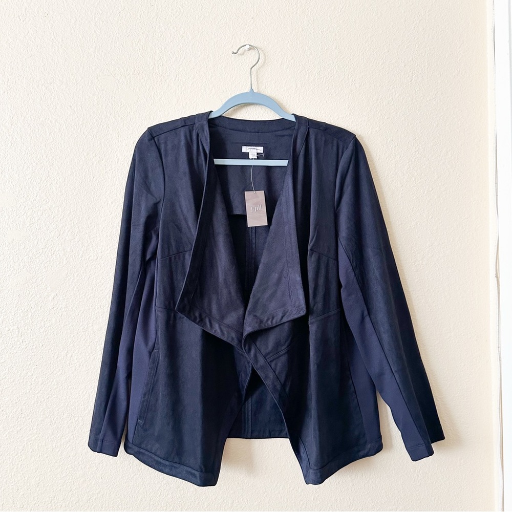 NWT J.Jill Drapey Waterfall Front Cardigan Blazer